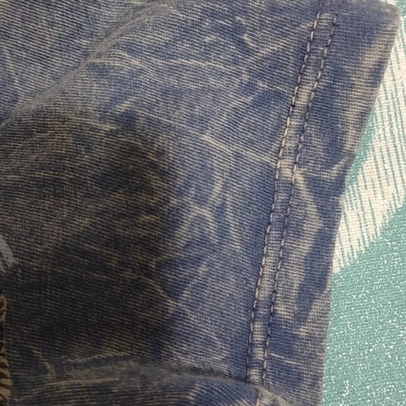 COTTY ON VINTAGE TSHIRT DISTRESSED GUNS WINGS ROSES BLING RHINESTONES SIZE L - Picture 8 of 13